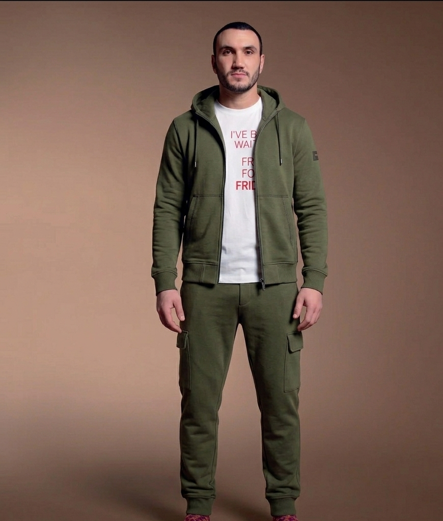 RED SOX APPEAL FELPA RF25123 CUCITURE TERMOSALDATE VERDE MILITARE